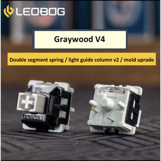 Switch Leobog graywood V3 V4 linear cho bàn phím cơ