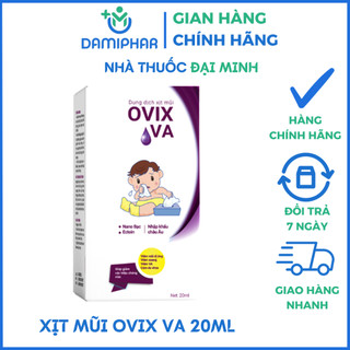 Xịt Mũi Ovix VA - Hết Lo Viêm Mũi Dị Ứng, VA, Viêm Xoang