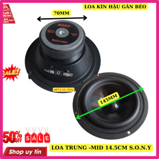 Loa trung toàn vành 14.5cm sony gân cao su béo kín hậu cao cấp - giá 1 chiếc-Loa mid