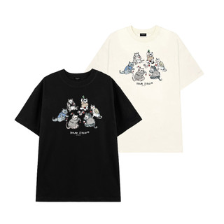 Áo Thun Teelab Local Brand Unisex Gambling Cats TS150