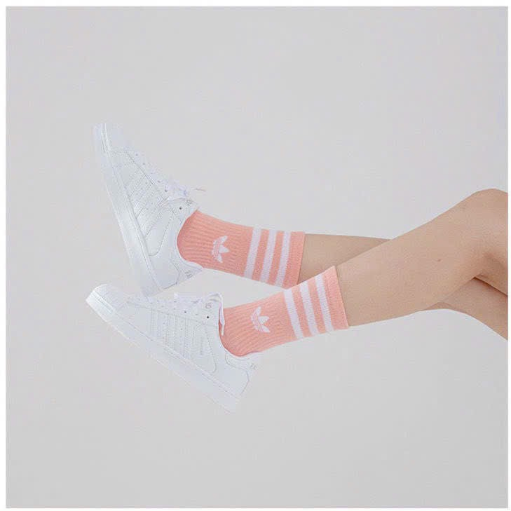 Sét 5 Đôi Tất Chân Adidas Vải Thun Cao Cổ Thời Trang Cao Cấp Đủ Màu Cho Nam Nữ
