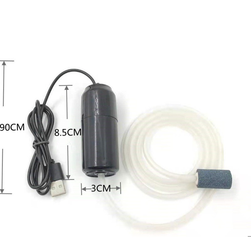 Máy sủi oxy USB - Máy bơm khí oxy - Máy sục oxi - Sủi oxi mini
