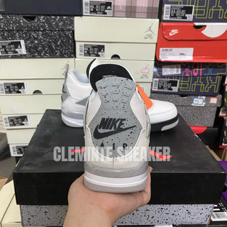 Giày Air Jordan 4 Retro White Cement