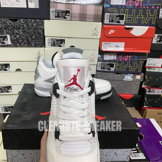 Giày Air Jordan 4 Retro White Cement
