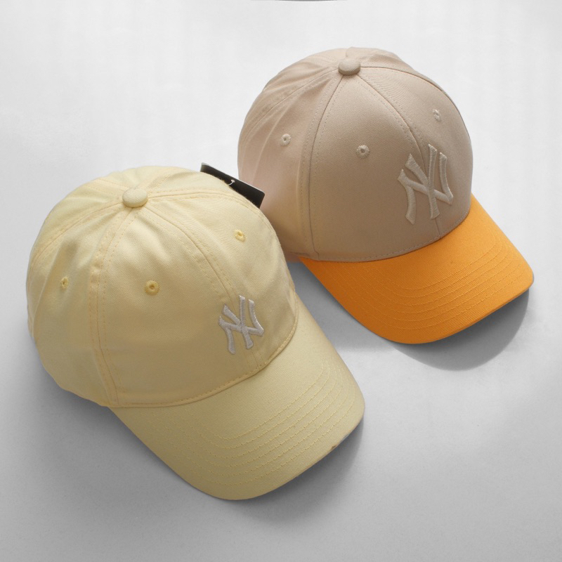 Mũ lưỡi trai Meowist Unisex MLB chất liệu vải Kaki logo NY ,nón lưỡi trai Hàn Quốc