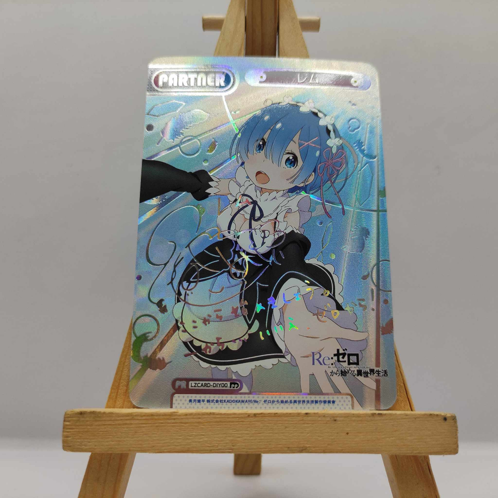 Thẻ Bo Góc Anime Hình Nhân Vật RE:Zero Chất Lượng Cao RAM, REM, Emilia