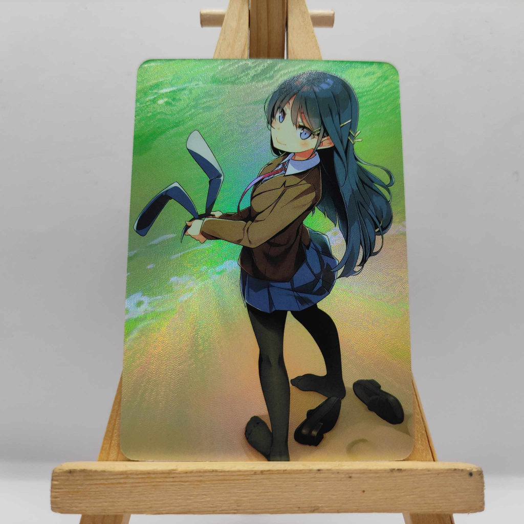 Thẻ Bo Góc Anime Hình Nhân Vật BUNNY GIRL SENPAI Chất Lượng Cao