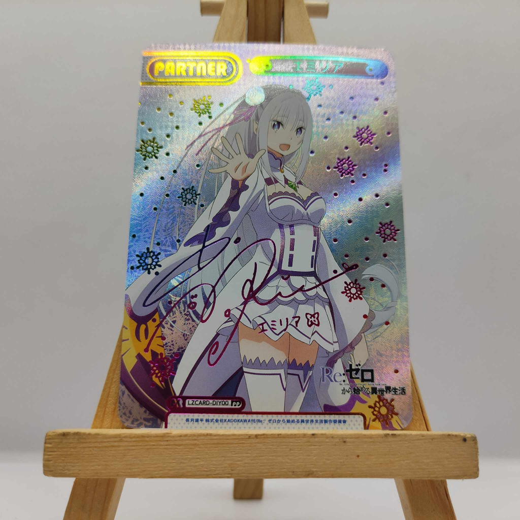 Thẻ Bo Góc Anime Hình Nhân Vật RE:Zero Chất Lượng Cao RAM, REM, Emilia