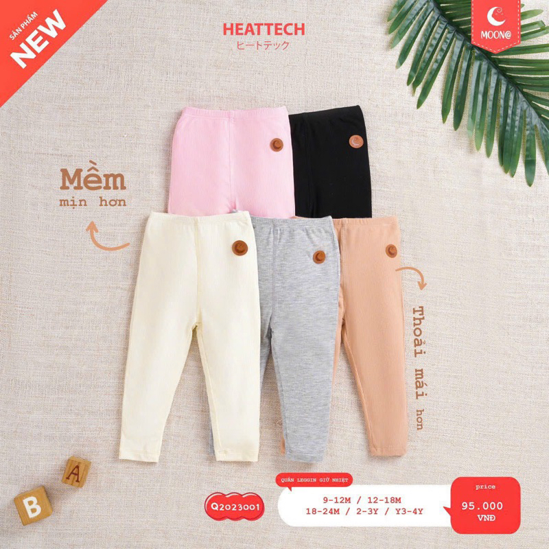 Quần Legging Moon Mềm Mịn Cho bé 6m-3y