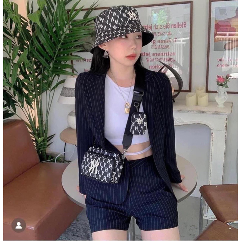 Túi MLB monogram 2 ngăn