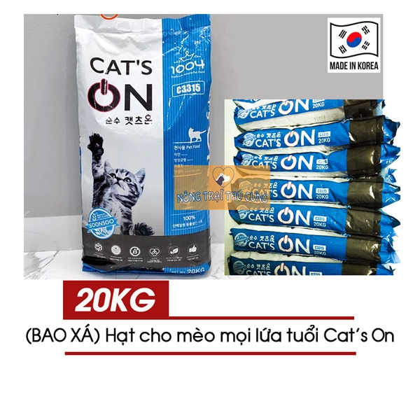 Hạt Cho Mèo Cat's On BAO XÁ 20kg (Hàn Quốc)