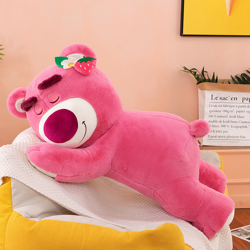 Gấu Dâu Lotso, Gấu Bông Dâu To Nằm Cute Dễ Thương EDA'S HOUSE