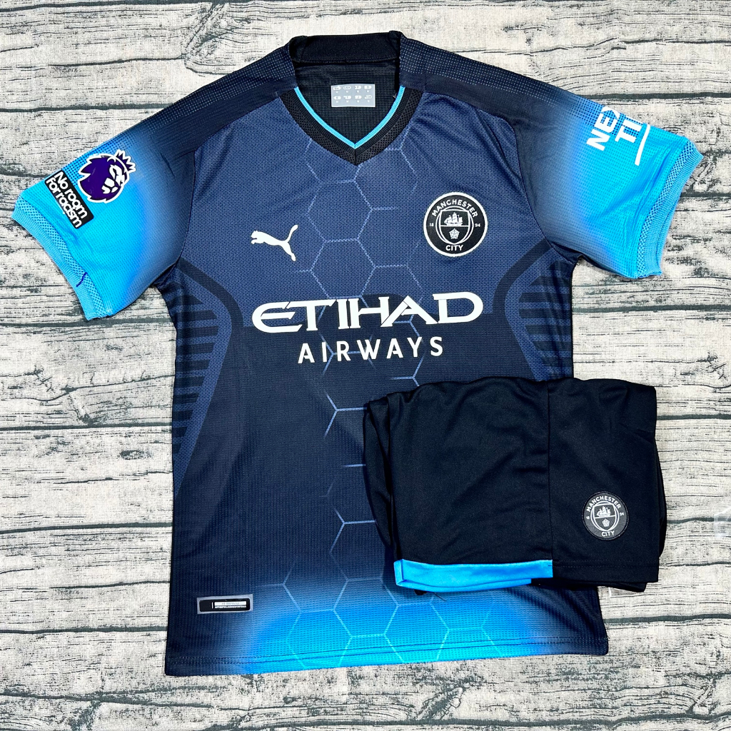 Áo Bóng Đá CLB Manchester City- Chuẩn Đủ Mẫu Thi Đấu - - Vải GAI THÁI Polyeste CAO CẤP