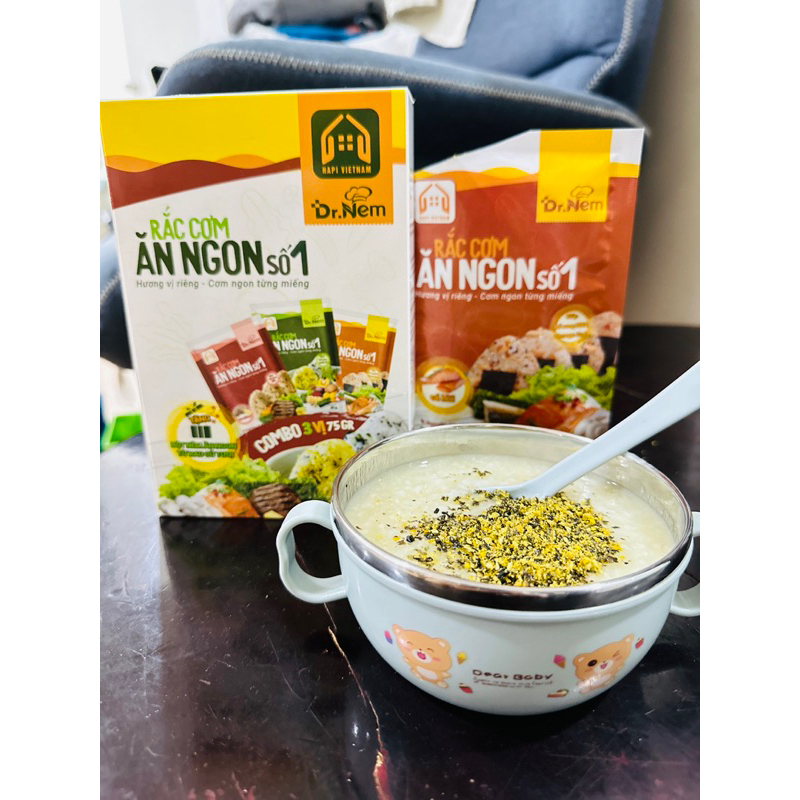 Gia Vị Rắc Cơm Ăn Ngon số 1 DR NEM -Từ nông sản tươi sạch giúp bé có một bữa ăn ngon giàu dinh dưỡng