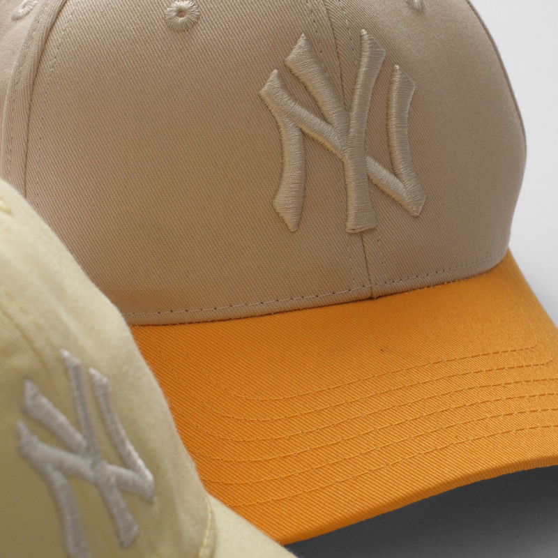 Mũ lưỡi trai Meowist Unisex MLB chất liệu vải Kaki logo NY ,nón lưỡi trai Hàn Quốc