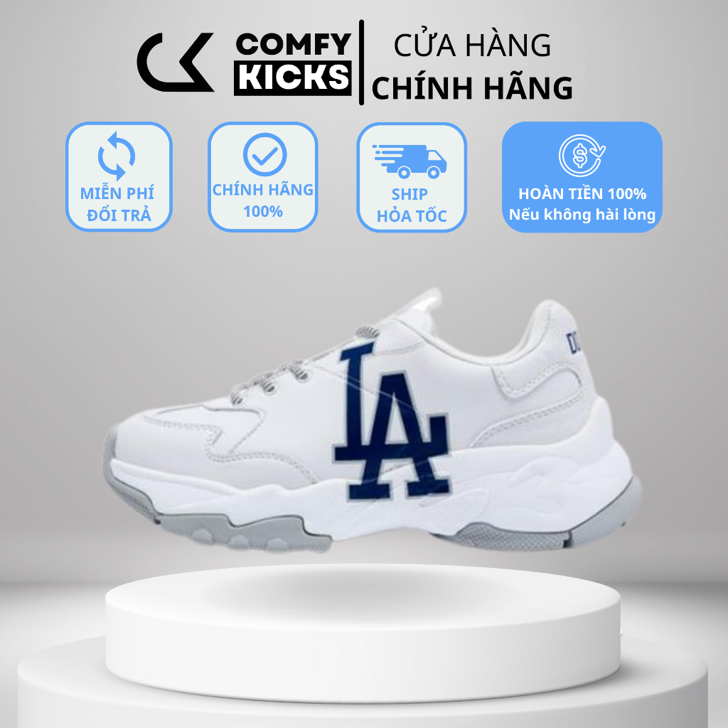 [CHÍNH HÃNG] Giày MLB LA Dodgers Sneaker - Big Ball Chunky Chính Hãng