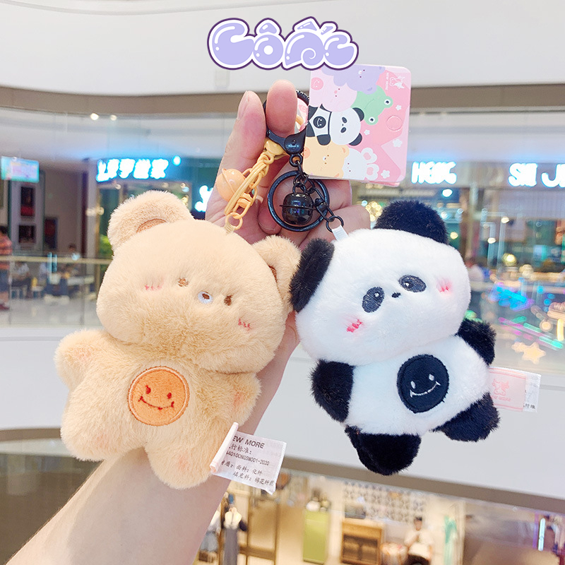 Móc Khóa Gấu Bông Nhiều Màu Có Chuông Đáng Yêu G01