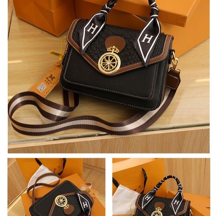 Túi xách nữ cầm tay, đeo chéo Bailinniao A14 Đen size 22