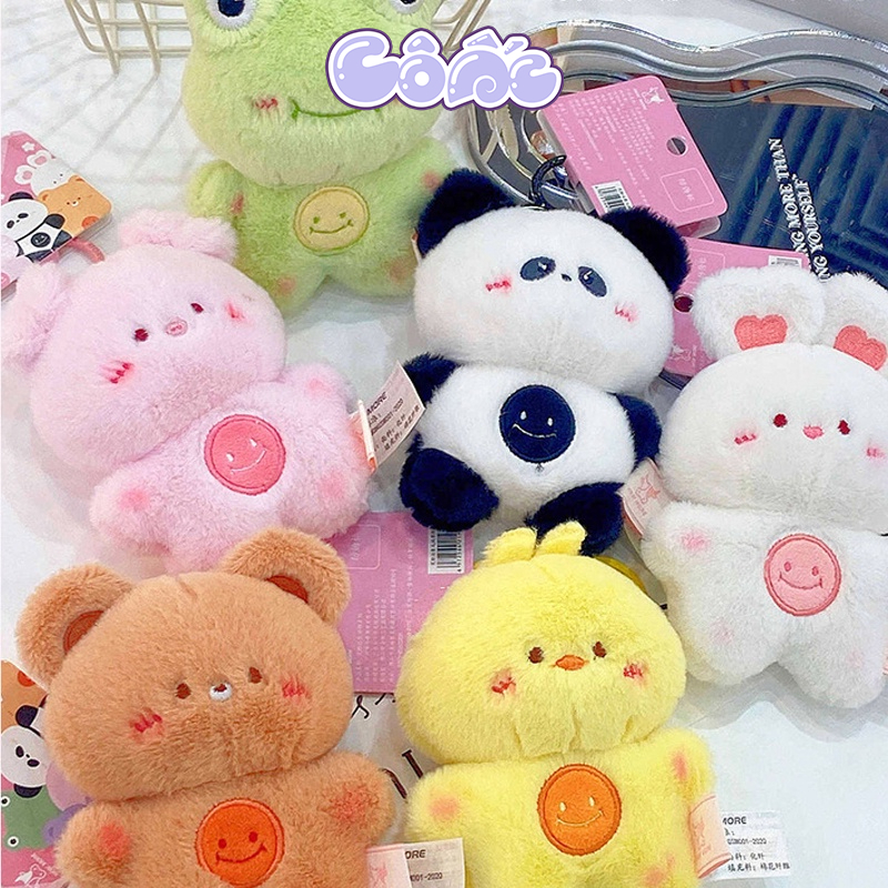 Móc Khóa Gấu Bông Nhiều Màu Có Chuông Đáng Yêu G01