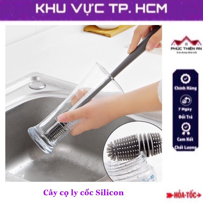 Cây cọ ly cốc chất liệu Silicon - tiện dụng, siêu bền