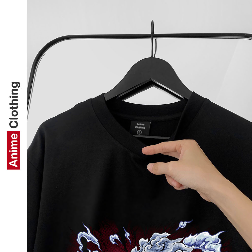 Áo thun Anime Clothing One Piece Luffy Gear 5 Luffy-36 phông đen cotton 3D trame