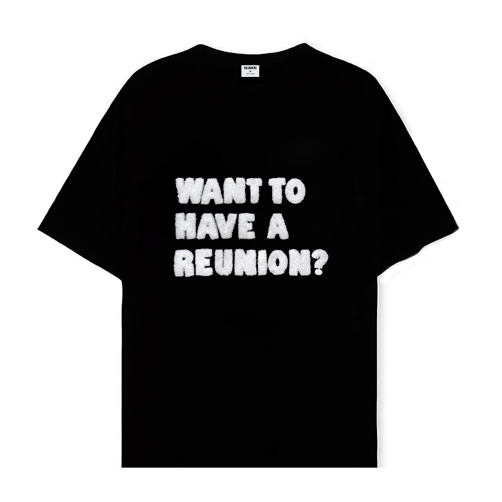 REU Áo Thun REUNION R'FLOWER Thêu Xù Cao Cấp