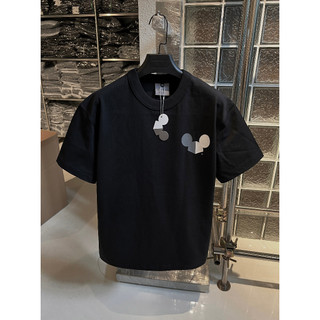 TEE BIG LOGO đen - ÁO THUN cotton basic CHUỘT TRẮNG