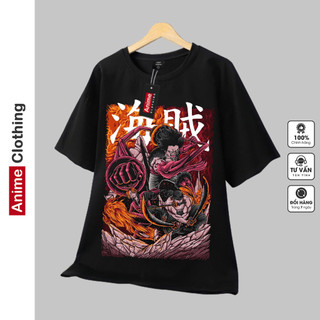 Áo thun Anime Clothing One Piece Three Monsters Luffy Zoro Sanji Luffy-40 phông đen cotton 3D trame