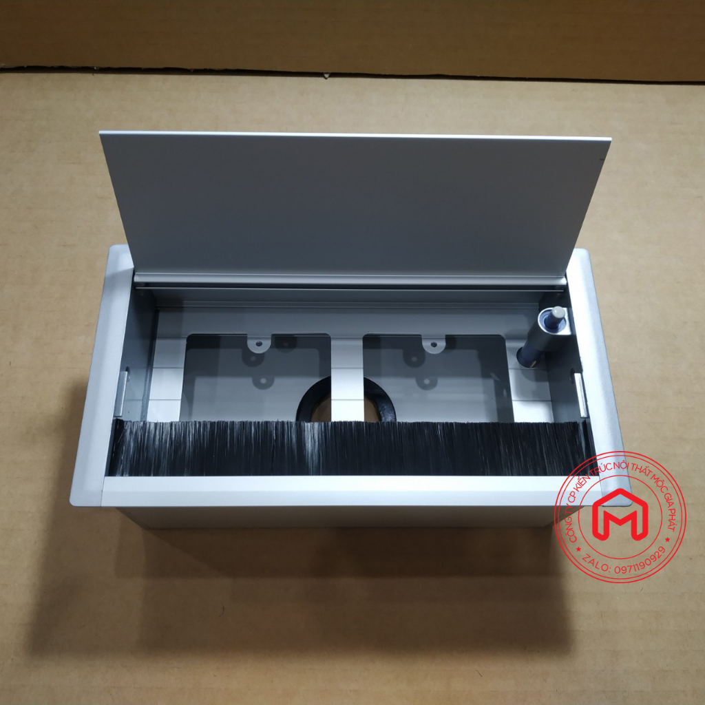 Hộp điện âm bàn văn phòng P1-2- KT 220x120x80mm - Nội thất MGP