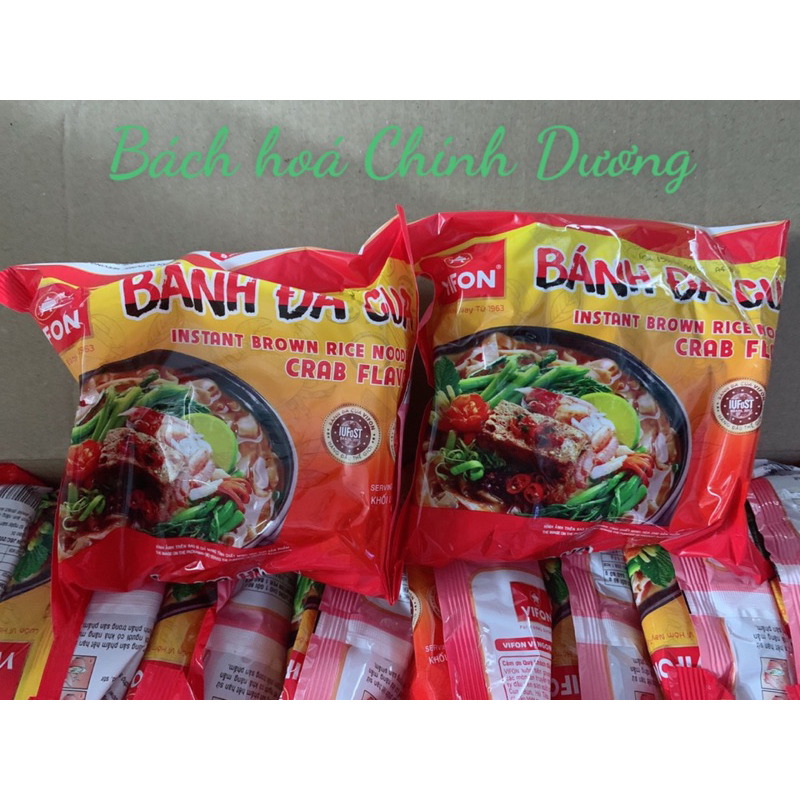 Bún riêu cua, bún bò Huế, bún giò heo, bánh đa cua Vifon