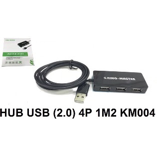 [Mã ELHA9 giảm 15% đơn 50K] Hub chia 4 cổng USB 2.0 kingmaster KM004