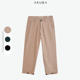  Quần baggy ống rộng Hàn Quốc Akuba chất kaki nhung thoải mái | 01H0138