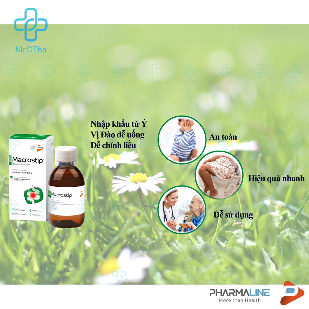 Siro Nhuận Tràng, Giảm Táo Bón Macrostip - Giảm Đau Bụng, Khó Tiêu, Kích Thích Tiêu Hoá Cho Trẻ Từ 6 Tháng