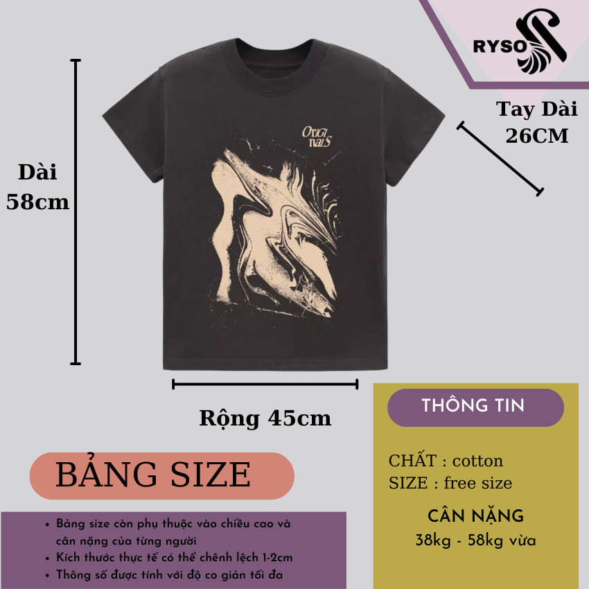 Áo Thun Baby Tee RYSO FASHION Chất Cotton 100% In Hình