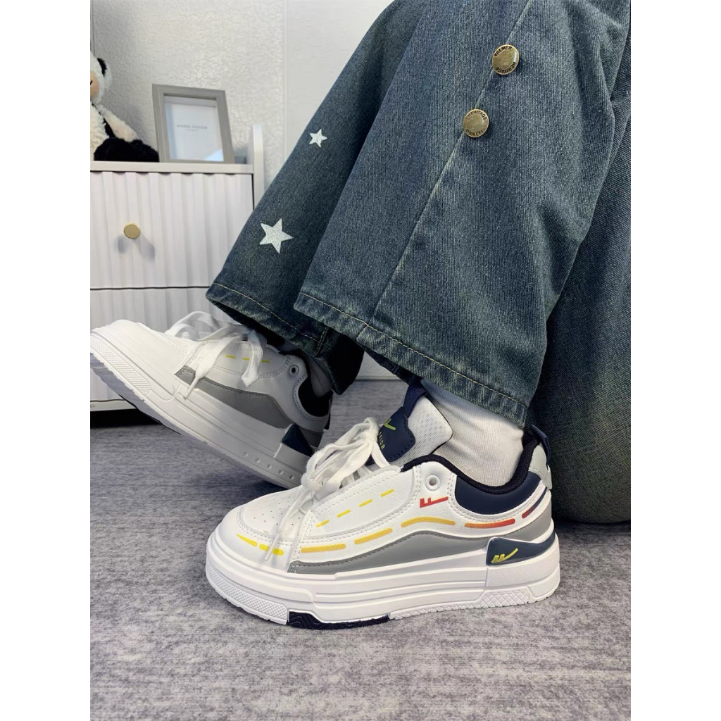 Giày nữ thể thao đế cao đẹp chất phối màu DonPark