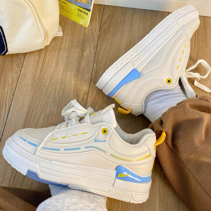 Giày nữ thể thao đế cao đẹp chất phối màu DonPark