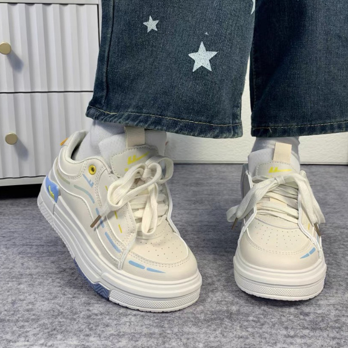 Giày nữ thể thao đế cao đẹp chất phối màu DonPark