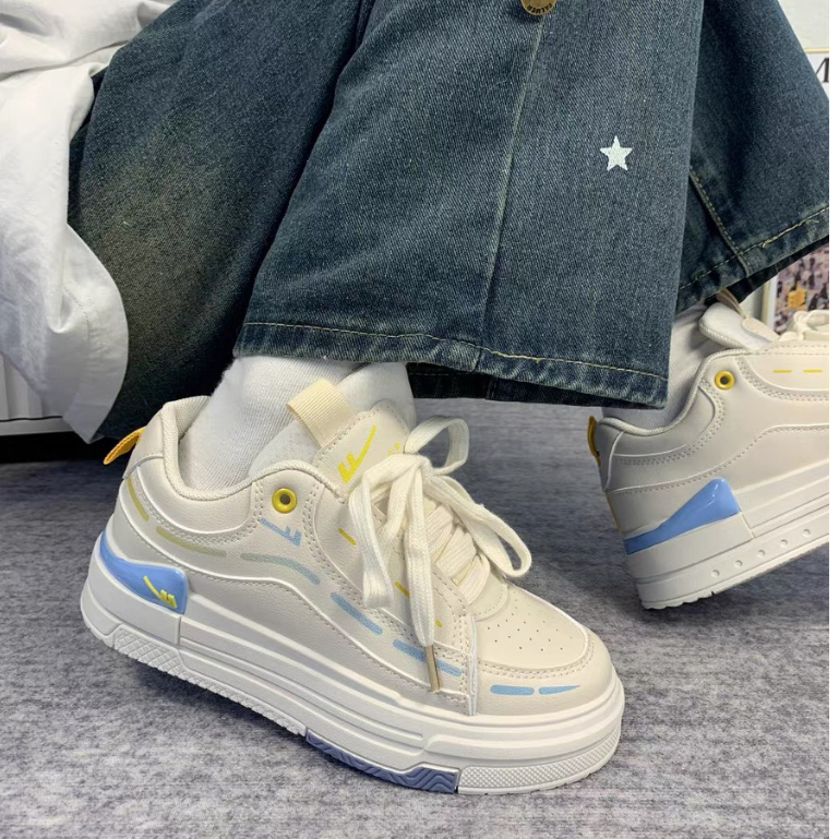 Giày nữ thể thao đế cao đẹp chất phối màu DonPark