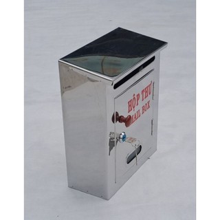 Hộp thư báo inox.Hộp thư góp ý.(cao28x22x10cm)