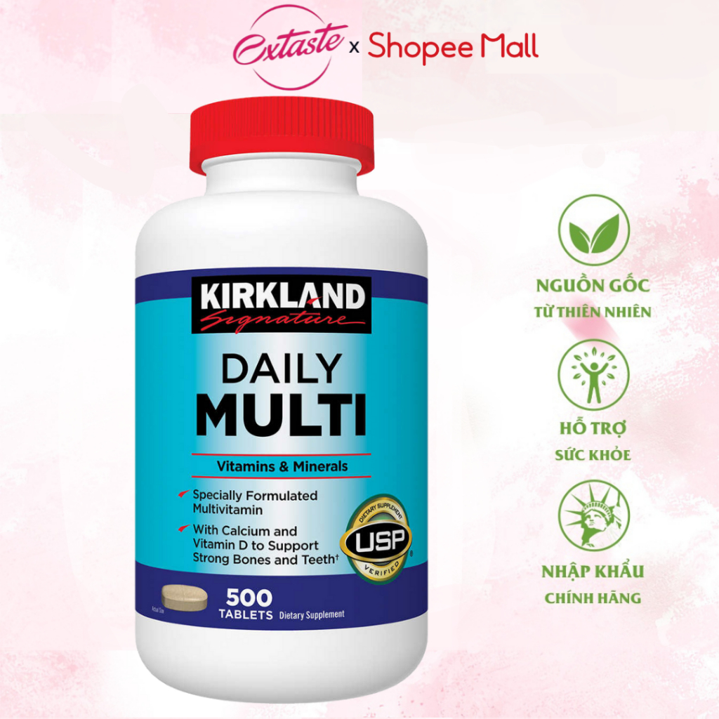 Vitamin tổng hợp daily multi kirkland chai 500 viên Healthy care Extate Official Mall