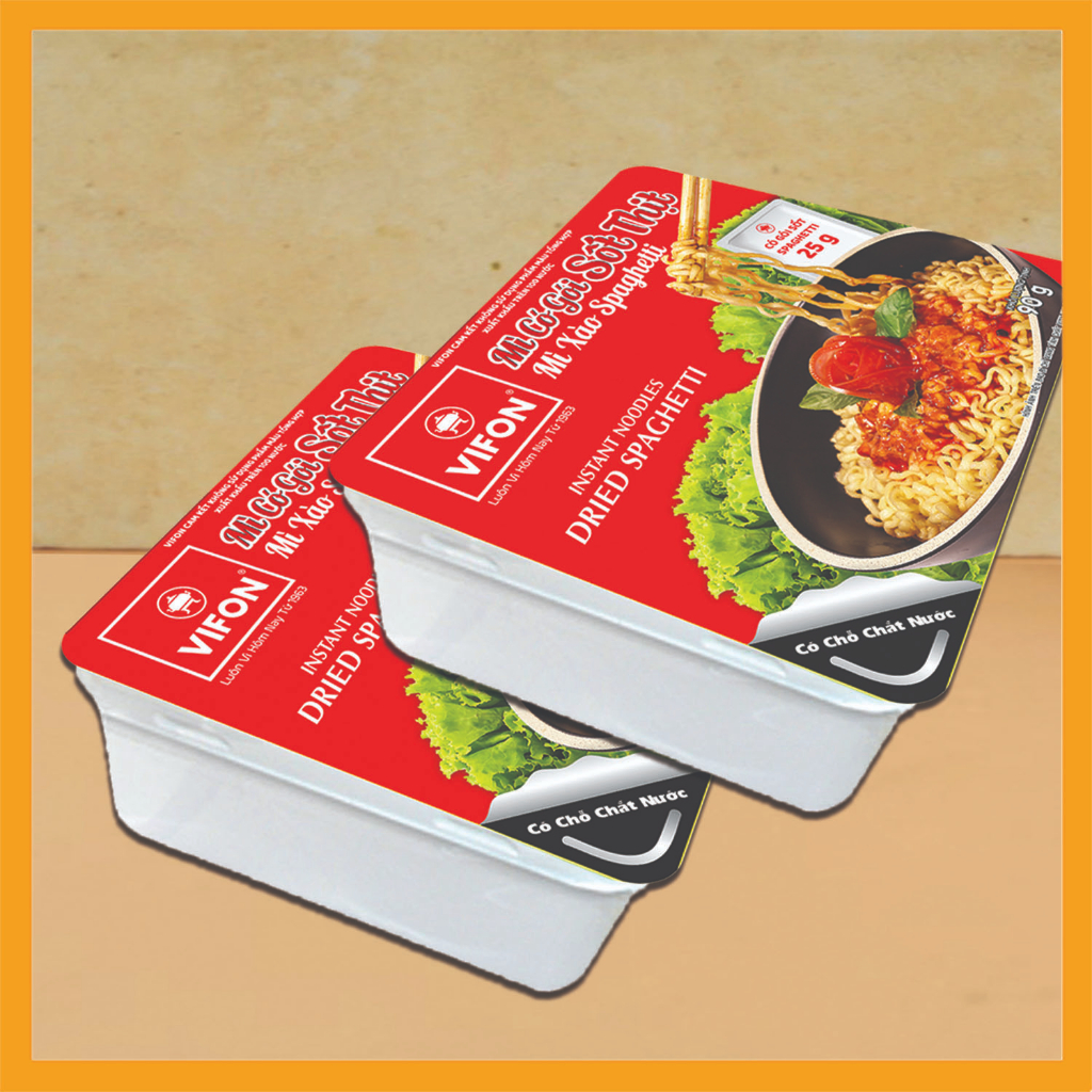 Mì trộn tương đen VIFON hộp 90g-1 hộp mì xào trộn sốt tương đen ăn liền