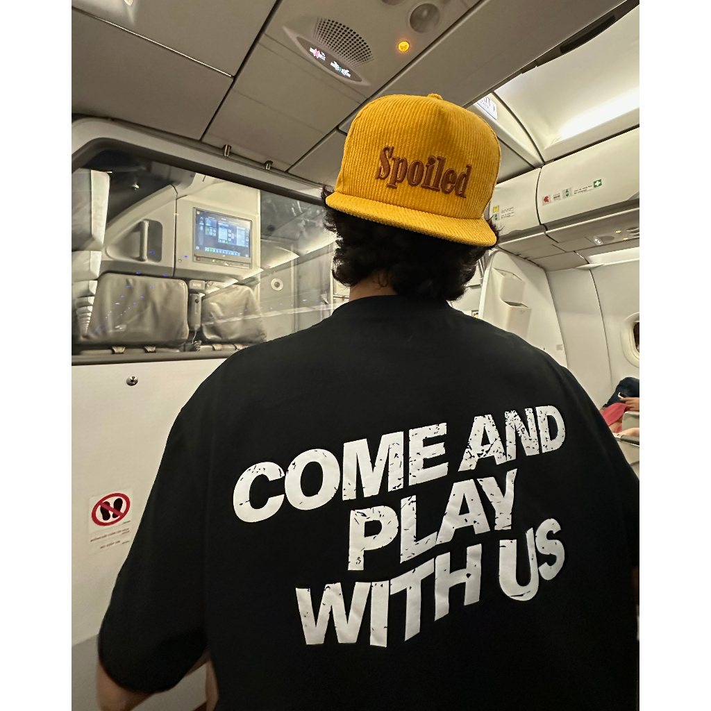 Mũ/Nón nhung tăm Logo SPOILED Đen / Vàng mù tạt / Xanh đậm