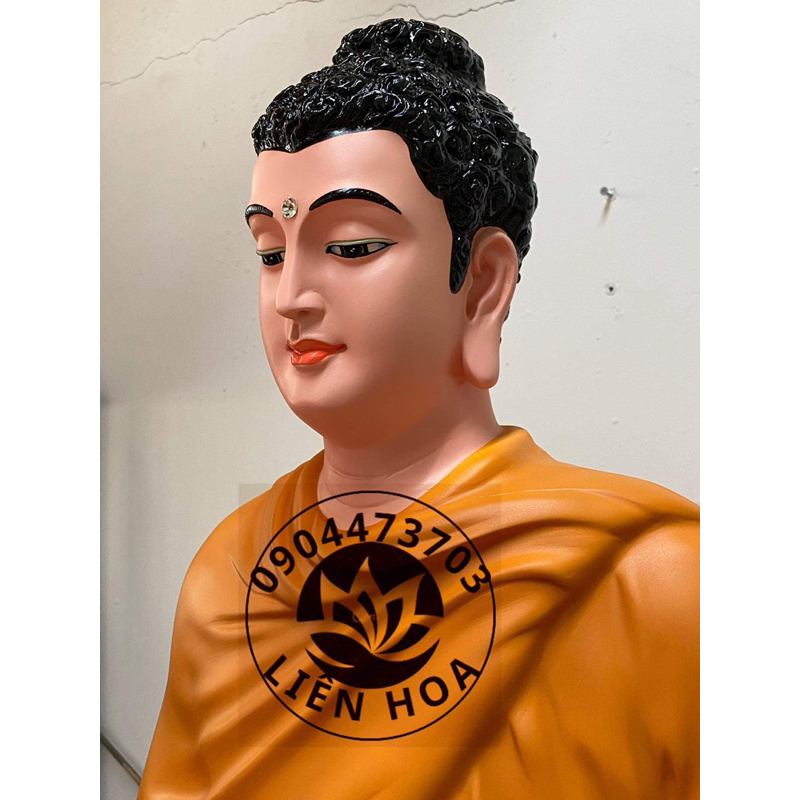 TƯỢNG PHẬT THÍCH CA nâu cam mới nhất 85cm