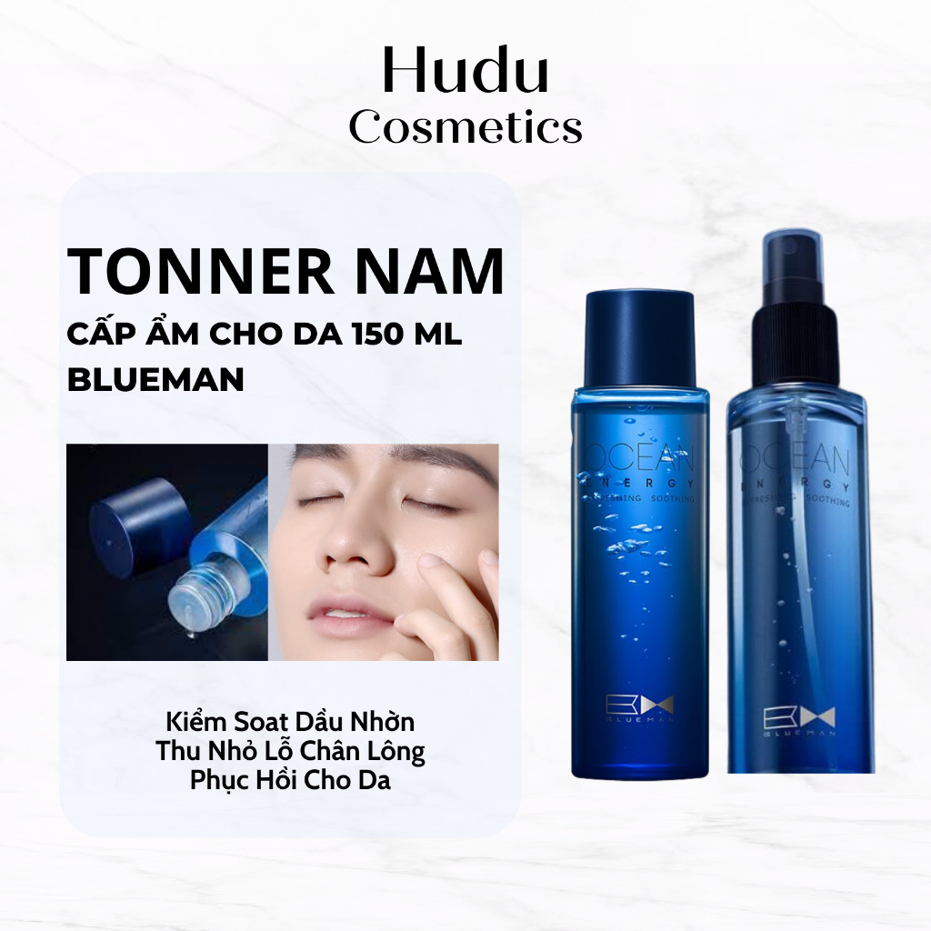Xịt khoáng Toner Blueman cho nam giới dưỡng ẩm cấp ẩm kiềm dầu thu nhỏ lỗ chân lông