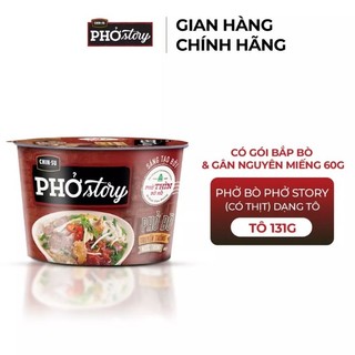Phở bò chinsu có miếng thịt thật 132g