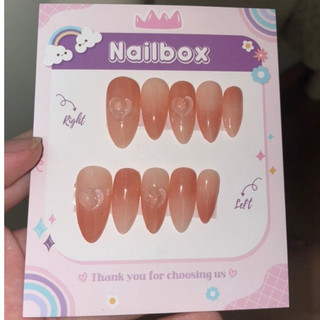 Nailbox ombre quả đào (có charm)