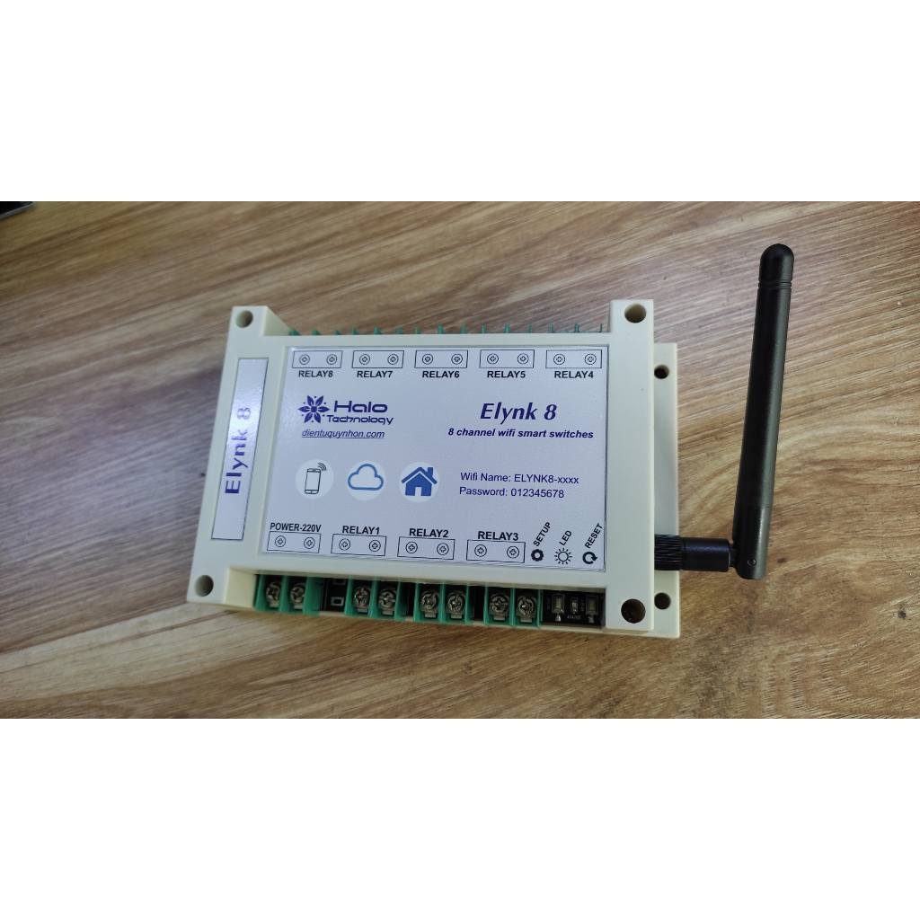 Bộ điều khiển từ xa qua Wifi - 8 kênh - Elynk8 (Bảo hành 12 tháng)