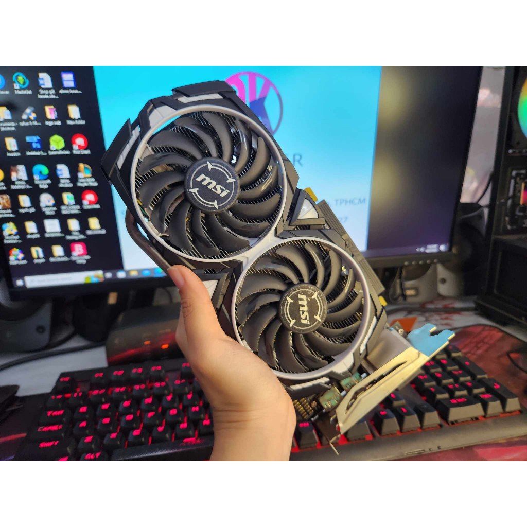 Card màn hình Msi Amor RX 570 8G hàng đẹp