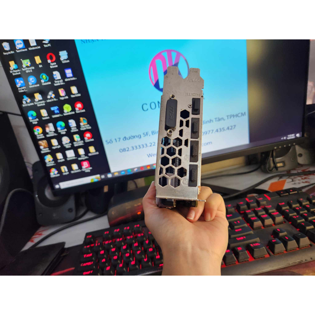 Card màn hình Msi Amor RX 570 8G hàng đẹp