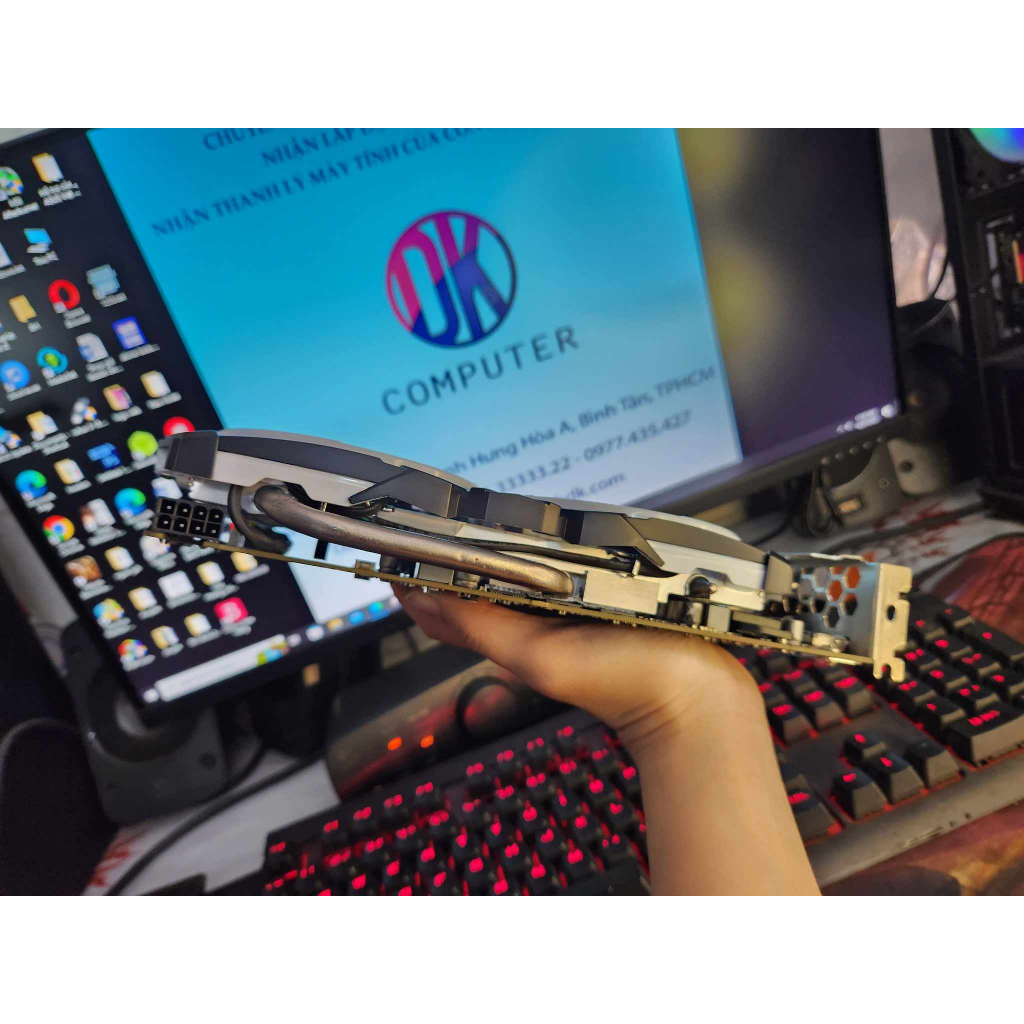 Card màn hình Msi Amor RX 570 8G hàng đẹp